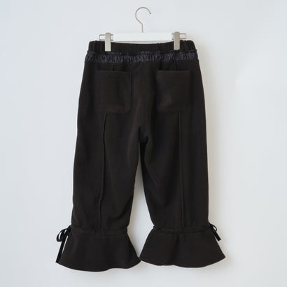 リーボック クロップドフリースパンツ ウィズリボンヘム（Reebok Cropped Fleece Pants With Ribbon Hem） （BLACK）｜詳細画像