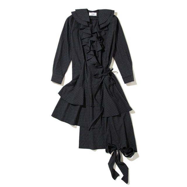 フリルロングドレス（Frill Long Dress） （navy）
