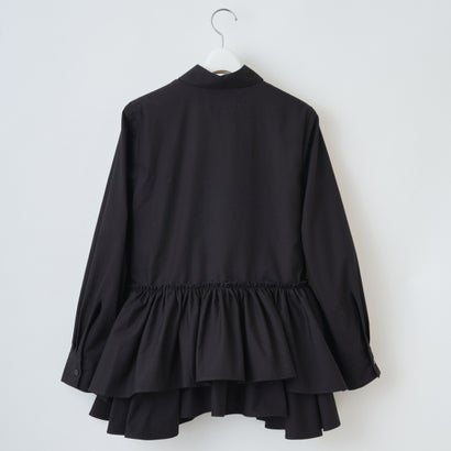 ギャザードデザインシャツ（Gathered Design Shirt） （BLACK）｜詳細画像