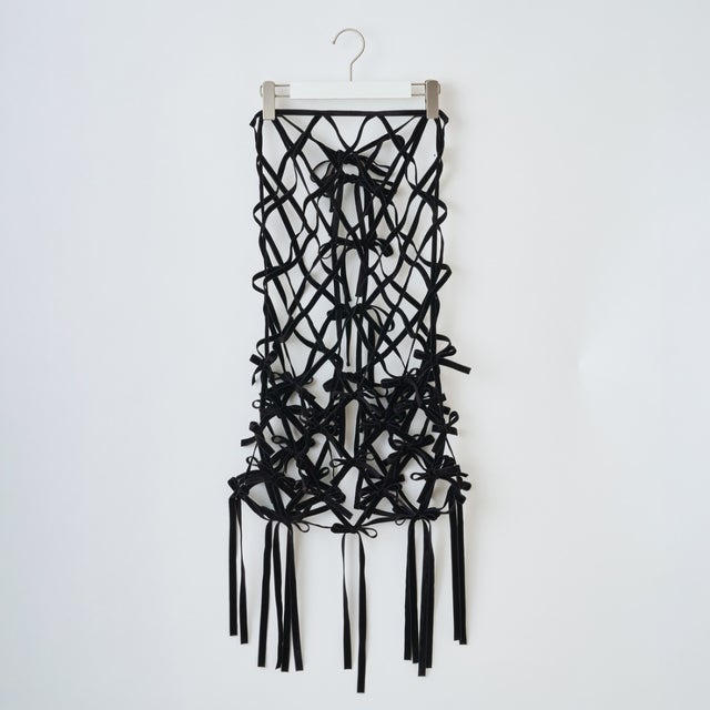 ベルベットリボンスカート（Velvet Ribbon Skirt） （BLACK）