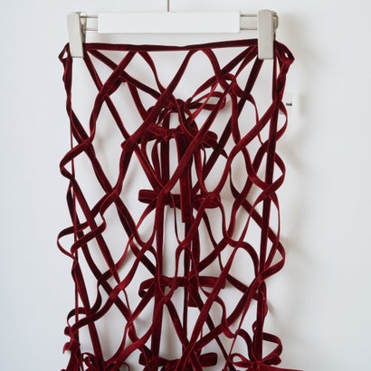 ベルベットリボンスカート（Velvet Ribbon Skirt） （RED）｜詳細画像