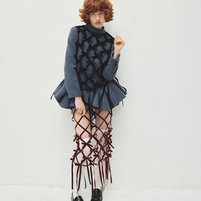 ベルベットリボンスカート（Velvet Ribbon Skirt） （RED）｜詳細画像