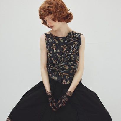 ビンテージフローラルビスチェ（Vintage Floral Bustier） （BLACK）｜詳細画像