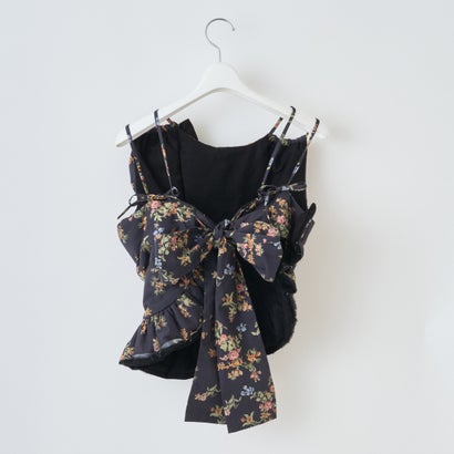 ビンテージフローラルビスチェ（Vintage Floral Bustier） （BLACK）｜詳細画像