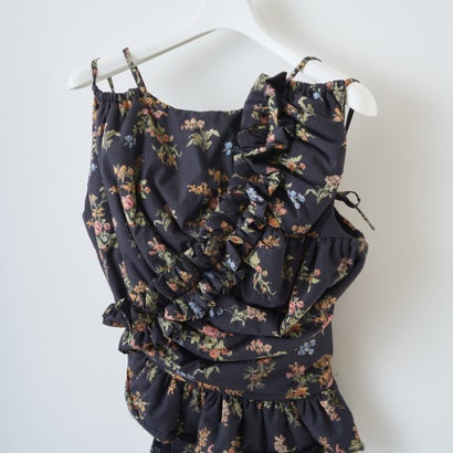 ビンテージフローラルビスチェ（Vintage Floral Bustier） （BLACK）｜詳細画像