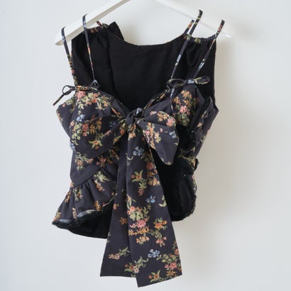 ビンテージフローラルビスチェ（Vintage Floral Bustier） （BLACK）｜詳細画像