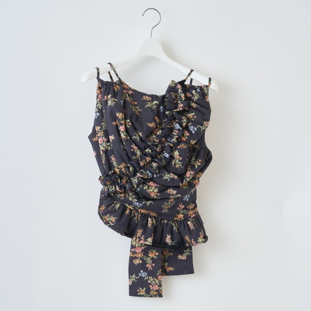 ビンテージフローラルビスチェ（Vintage Floral Bustier） （BLACK）