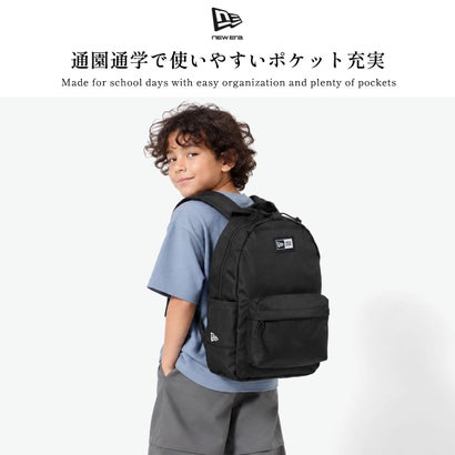 ニューエラ NEW ERA 正規取扱店 リュック キッズ 男の子 女の子 ブランド 小学校低学年 男子 女子 背負い ジュニア 小学生 デイパック おしゃれ 11L B5 リュックサック Childライトパック11L（ブラック）｜詳細画像