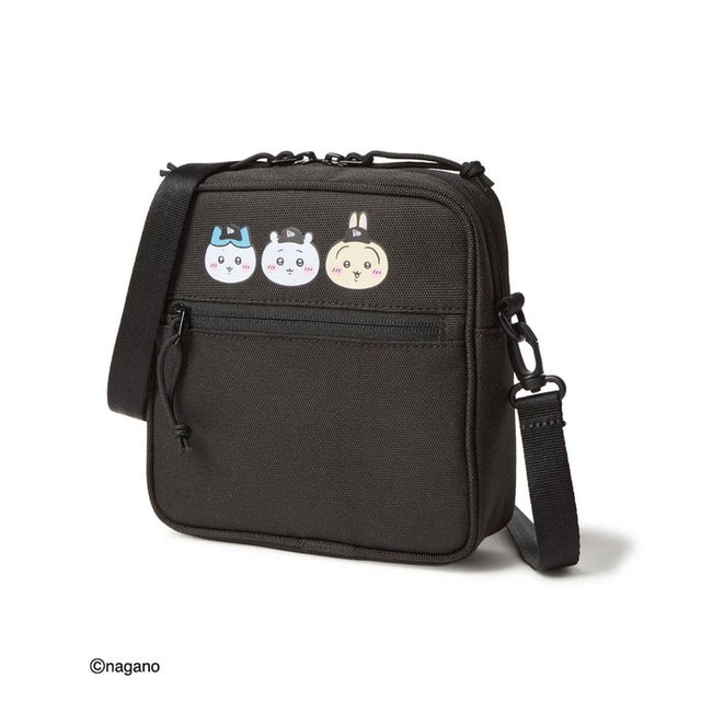 ショルダーバック ちいかわ コラボ SQ SHOULDER スクエアショルダーポーチ （BLK）
