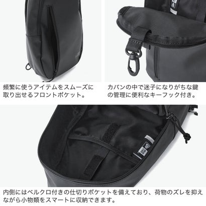 正規取扱店 ボディバッグ メンズ レディース ブランド おしゃれ カジュアル 大人 かっこいい 大きめ 縦型 A5 8L 斜めがけバッグ シンプル ワンショルダーバッグ ボディーバッグ 斜めがけ（ブラックTPU）｜詳細画像