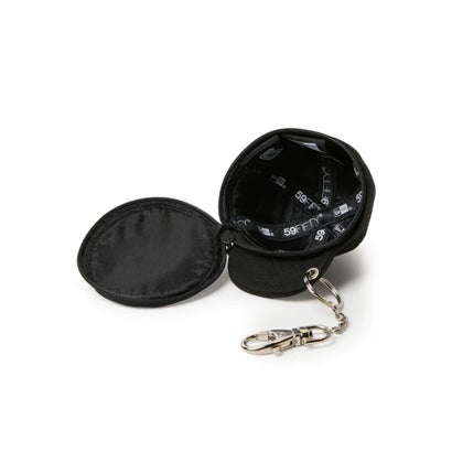 ニューエラ NEW ERA キーホルダー チャーム ミニキャップ イヤホンケース 読売ジャイアンツ ブラック （BLK）｜詳細画像