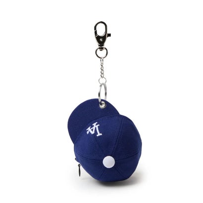 ニューエラ NEW ERA キーホルダー チャーム ミニキャップ イヤホンケース ロサンゼルス・ドジャース ダークロイヤル （DRL）｜詳細画像