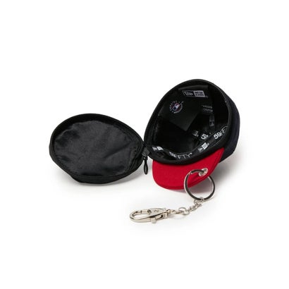 ニューエラ NEW ERA キーホルダー チャーム ミニキャップ イヤホンケース アトランタ・ブレーブス ネイビー （NVY）｜詳細画像