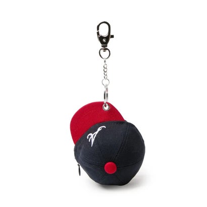 ニューエラ NEW ERA キーホルダー チャーム ミニキャップ イヤホンケース アトランタ・ブレーブス ネイビー （NVY）｜詳細画像