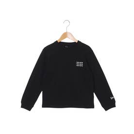 ON ウェア長袖Tシャツ ブラック・グラデーション海外Ｍサイズ ニューエラ NEW ERA 長袖Tシャツ YTH LS CT TEE ARCHIVE LOGO BLK 263