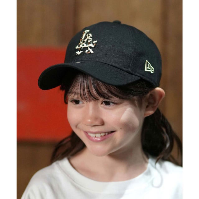 キャップ キッズ 子供 Youth 9FORTY レオパードロゴ （BLK）