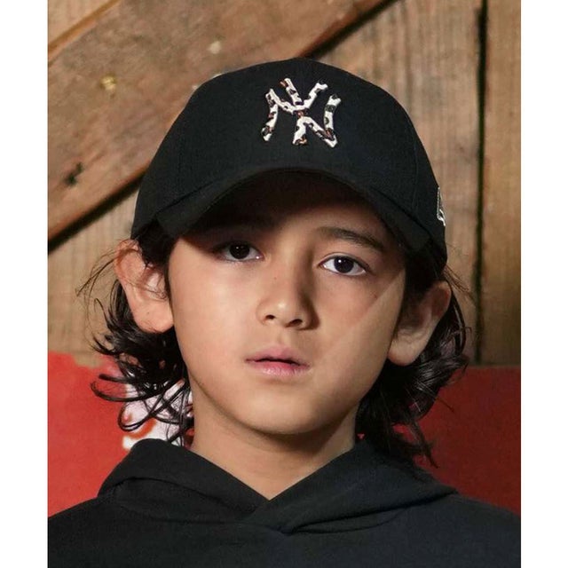 キャップ キッズ 子供 Youth 9FORTY レオパードロゴ （BLK）