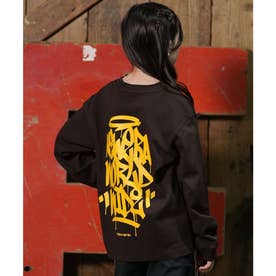 長袖 Tシャツ ロンT キッズ 子供 ロゴ （BRW）