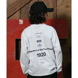 長袖 Tシャツ ロンT キッズ 子供 ロゴ （WHT）