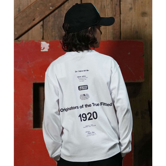 長袖 Tシャツ ロンT キッズ 子供 ロゴ （WHT）
