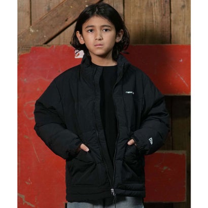 ニューエラ NEW ERA ジャケット キッズ 子供 ワンポイント ロゴ YOUTH （BLK）｜詳細画像