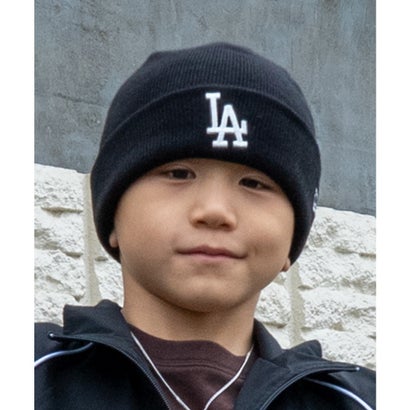 ニューエラ NEW ERA ニット帽 ビーニー ニットキャップ キッズ 子供 Youth （BLK）｜詳細画像
