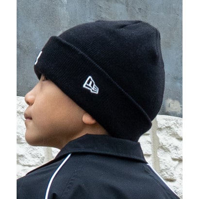 ニューエラ NEW ERA ニット帽 ビーニー ニットキャップ キッズ 子供 Youth （BLK）｜詳細画像