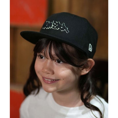 ニューエラ NEW ERA キャップ キッズ 子供 Youth 9FIFTY Tagging （BLK）｜詳細画像