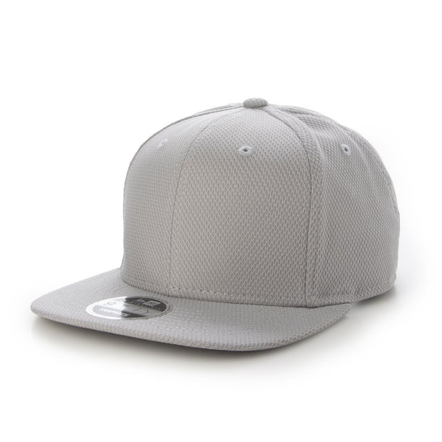 NE404 9FIFTY ダイヤモンドエラ フラットビル スナップバックキャップ 帽子 （グレー）