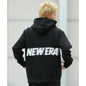 プルオーバー パーカー フーディー メンズ バックプリント ロゴ （BLK）