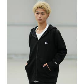 ジップアップ パーカー フーディー メンズ バックプリント ロゴ （BLK）
