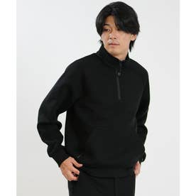 ハーフジップ パーカー メンズ ハーフジップ GF TECH （BLK）