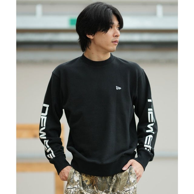 トレーナー スウェット メンズ 裏毛 SW CREW （BLK）