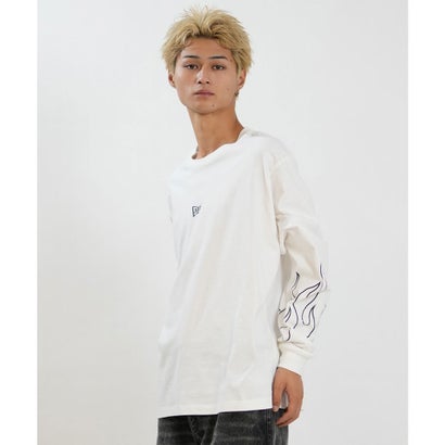 長袖 Tシャツ ロンT メンズ アームプリント LS （OWHI）｜詳細画像