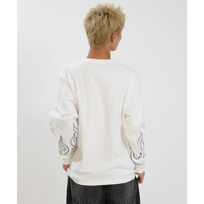 長袖 Tシャツ ロンT メンズ アームプリント LS （OWHI）｜詳細画像