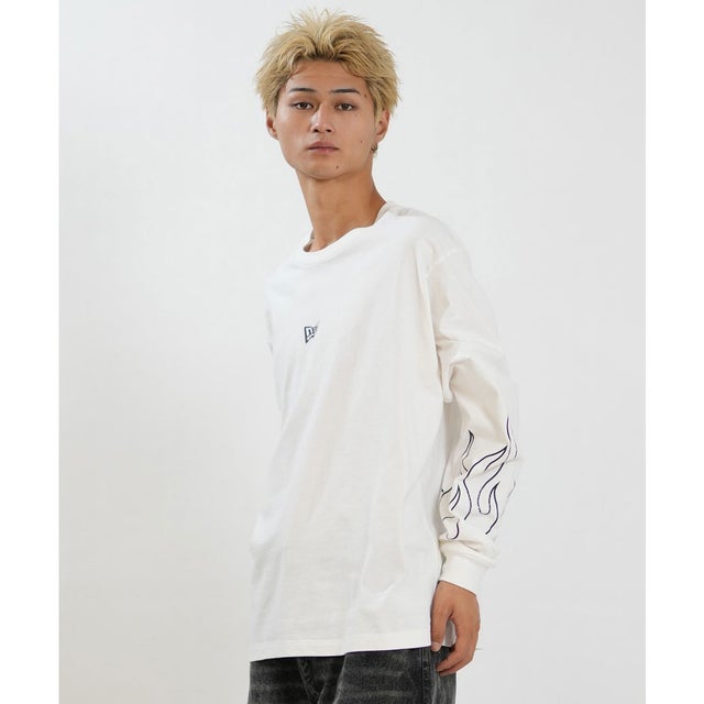 長袖 Tシャツ ロンT メンズ アームプリント LS （OWHI）