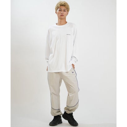 長袖 Tシャツ ロンT メンズ バックプリント LS （WHI）｜詳細画像