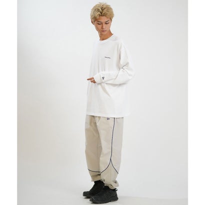 長袖 Tシャツ ロンT メンズ バックプリント LS （WHI）｜詳細画像
