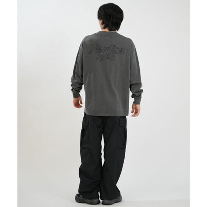 長袖 Tシャツ ロンT メンズ バックプリント LS （DGRY）｜詳細画像