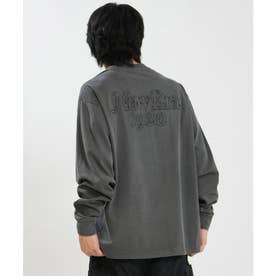 長袖 Tシャツ ロンT メンズ バックプリント LS （DGRY）