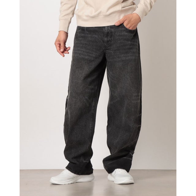 ライフスタイルロングパンツ DENIM BARREL PANTS BLKDEN （ブラック）