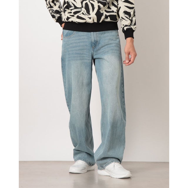 ライフスタイルロングパンツ DENIM BARREL PANTS WASDEN （ブルー）