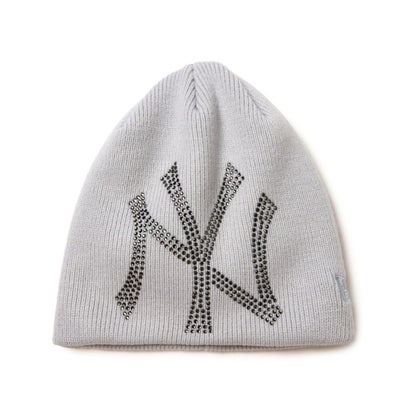 ニューヨーク・ヤンキース ラインストーン ベーシック ビーニー（NEW YORK YANKEES RHINESTONE BASIC BEANIE） （スノーグレー）｜詳細画像