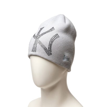 ニューヨーク・ヤンキース ラインストーン ベーシック ビーニー（NEW YORK YANKEES RHINESTONE BASIC BEANIE） （スノーグレー）｜詳細画像