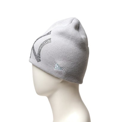 ニューヨーク・ヤンキース ラインストーン ベーシック ビーニー（NEW YORK YANKEES RHINESTONE BASIC BEANIE） （スノーグレー）｜詳細画像