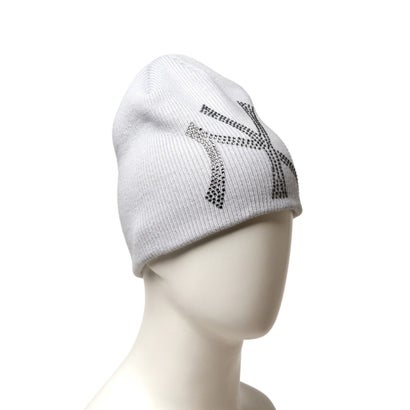 ニューヨーク・ヤンキース ラインストーン ベーシック ビーニー（NEW YORK YANKEES RHINESTONE BASIC BEANIE） （スノーグレー）｜詳細画像