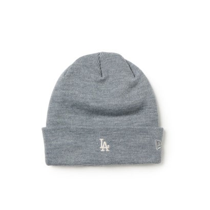 ロサンゼルス・ドジャース ミニロゴ ベーシック カフニット（LOS ANGELES DODGERS MINI LOGO BASIC CUFF KNIT） （ヘザーグレー）｜詳細画像