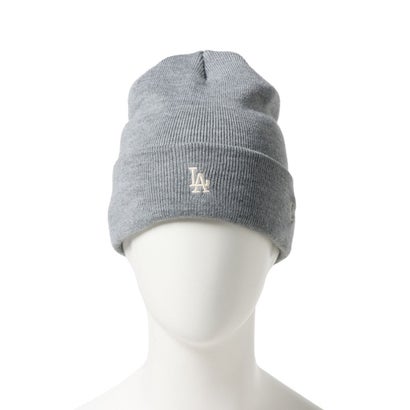 ロサンゼルス・ドジャース ミニロゴ ベーシック カフニット（LOS ANGELES DODGERS MINI LOGO BASIC CUFF KNIT） （ヘザーグレー）｜詳細画像
