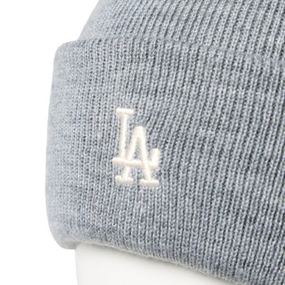 ロサンゼルス・ドジャース ミニロゴ ベーシック カフニット（LOS ANGELES DODGERS MINI LOGO BASIC CUFF KNIT） （ヘザーグレー）｜詳細画像