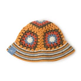 クロシェ ニット バケット ショーン・ウォザースプーン（CROCHET KNIT BUCKET Sean Wotherspoon） （タンゴオレンジ）